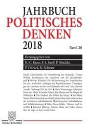 Cover von Politisches Denken. Jahrbuch 2018.