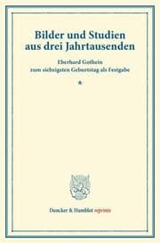 Cover von Bilder und Studien aus drei Jahrtausenden.