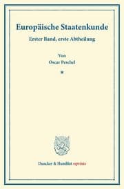 Cover von Europäische Staatenkunde.