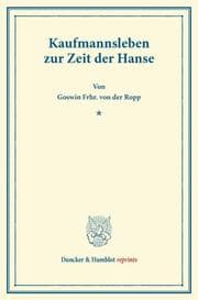 Cover von Kaufmannsleben zur Zeit der Hanse.