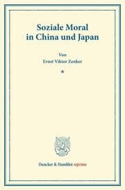 Cover von Soziale Moral in China und Japan.