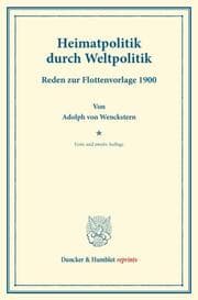 Cover von Heimatpolitik durch Weltpolitik.
