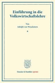 Cover von Einführung in die Volkswirtschaftslehre.