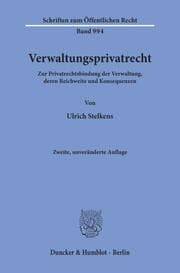 Cover von Verwaltungsprivatrecht.