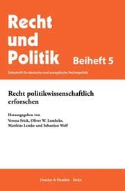 Cover von Recht politikwissenschaftlich erforschen.