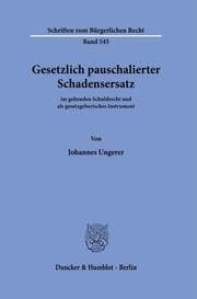 Cover von Gesetzlich pauschalierter Schadensersatz.