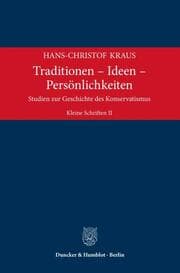 Cover von Traditionen - Ideen - Persönlichkeiten