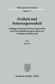 Cover von Freiheit und Seinsvergessenheit.