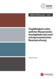 Cover von Tragfähigkeit unbewehrter Mauerwerksdruckglieder bei zweiachsig exzentrischer Beanspruchung