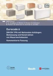 Cover von Eurocode 6 - DIN EN 1996 mit Nationalen Anhängen