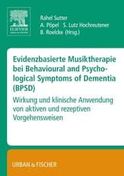 Cover von Evidenzbasierte Musiktherapie bei Behavioural and Psychological Symptoms of Dementia (BPSD)