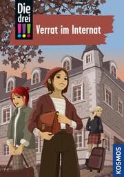 Cover von Die drei !!!, 108, Verrat im Internat (drei Ausrufezeichen)