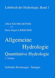 Cover von Lehrbuch der Hydrologie / Allgemeine Hydrologie - quantitative Hydrologie