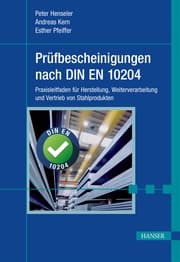 Cover von Prüfbescheinigungen nach DIN EN 10204