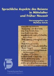 Cover von Sprachliche Aspekte des Reisens in Mittelalter und Früher Neuzeit
