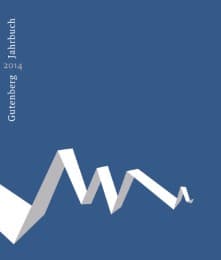 Cover von Gutenberg-Jahrbuch 89 (2014)