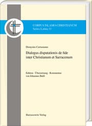 Cover von Dialogus disputationis de fide inter Christianum et Sarracenum