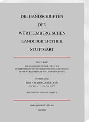 Cover von Die Handschriften der Fürstlich Fürstenbergischen Hofbibliothek Donaueschingen in der Württembergischen Landesbibliothek Stuttgart
