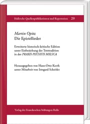 Cover von Martin Opitz. Die Epistellieder