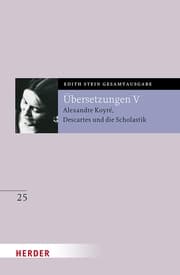 Cover von Übersetzung von Alexandre Koyré, Descartes und die Scholastik