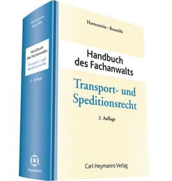 Cover von Transport- und Speditionsrecht