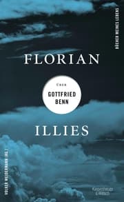 Cover von Florian Illies über Gottfried Benn