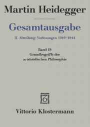 Cover von Grundbegriffe der aristotelischen Philosophie (Sommersemester 1924)