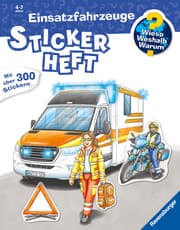 Cover von Wieso? Weshalb? Warum? Stickerheft - Einsatzfahrzeuge