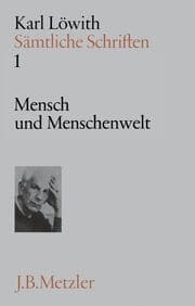 Cover von Karl Löwith: Mensch und Menschenwelt