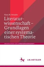 Cover von Literaturwissenschaft - Grundlagen einer systematischen Theorie