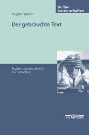 Cover von Der gebrauchte Text
