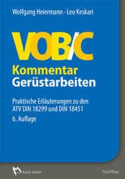Cover von VOB/C Kommentar - Gerüstarbeiten