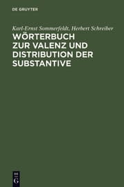 Cover von Wörterbuch zur Valenz und Distribution der Substantive