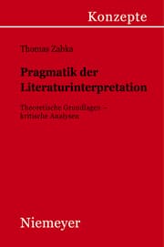 Cover von Pragmatik der Literaturinterpretation