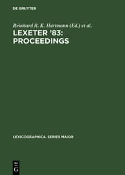 Cover von LEXeter '83: proceedings