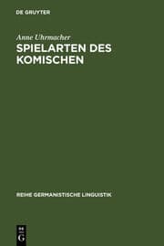 Cover von Spielarten des Komischen
