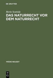 Cover von Das Naturrecht vor dem Naturrecht