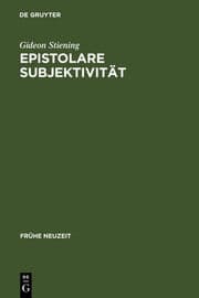 Cover von Epistolare Subjektivität