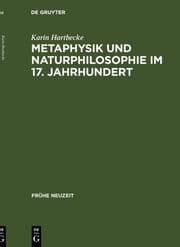 Cover von Metaphysik und Naturphilosophie im 17.Jahrhundert