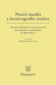 Cover von Nuovi media e lessicografia storica