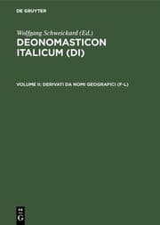 Cover von Derivati da nomi geografici (F-L)