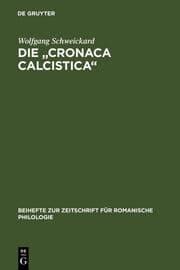 Cover von Die 'cronaca calcistica'