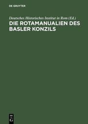Cover von Die Rotamanualien des Basler Konzils