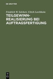 Cover von Teilgewinnrealisierung bei Auftragsfertigung