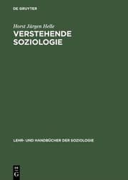 Cover von Verstehende Soziologie