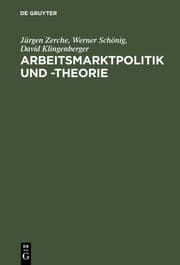 Cover von Arbeitsmarktpolitik und -theorie