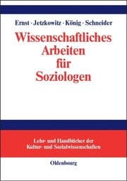 Cover von Wissenschaftliches Arbeiten für Soziologen