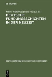 Cover von Deutsche Führungsschichten in der Neuzeit