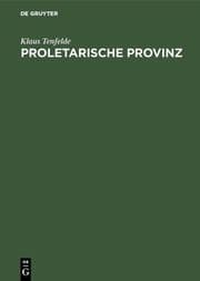 Cover von Proletarische Provinz