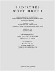 Cover von Badisches Wörterbuch Schälets-Scheuer